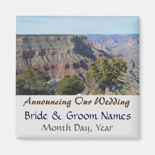 Grand Canyon Uitzicht Wedding Save the Date Magnet Magneet