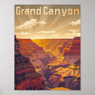 Grand Canyon USA bekende reisplaats Poster