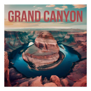 Grand Canyon USA vintage Perfect Poster