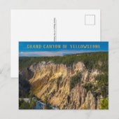 Grand Canyon van de geelsteen Briefkaart (Voorkant / Achterkant)