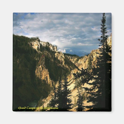 Grand Canyon van de geelsteen Magneet (Voorkant)