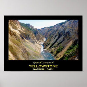 Grand Canyon van het nationale park van Yellowston Poster
