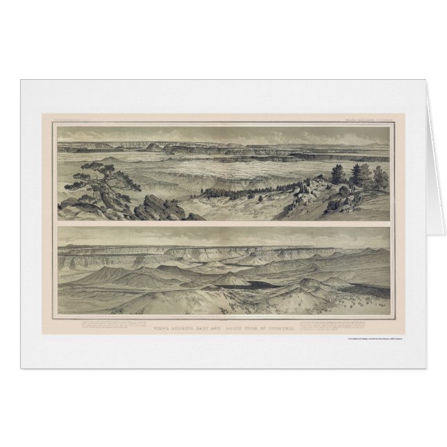 Grand Canyon van Mt. Trumbull Print 1882 (Voorkant Horizontaal)