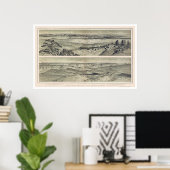 Grand Canyon van Mt. Trumbull Print 1882 (Thuiskantoor)