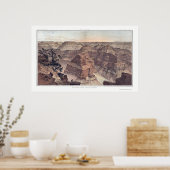 Grand Canyon van Pt. Sublime van Dutton 1882A Poster (Keuken)