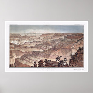 Grand Canyon van Pt. Sublime van Dutton 1882C Poster