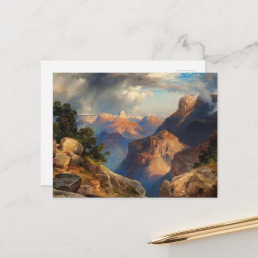 Grand Canyon van Thomas Moran Briefkaart (Voorkant / Achterkant in situ)