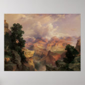 Grand Canyon van Thomas Moran, landschap Poster (Voorkant)