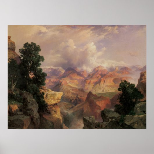Grand Canyon van Thomas Moran, landschap Poster (Voorkant)