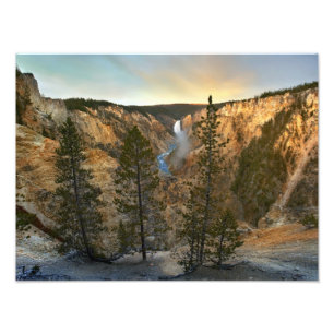 Grand Canyon van Yellowstone, Yellowstone Foto Afdruk