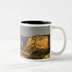 Grand Canyon vanaf de zuidelijke rand bij zonsonde Tweekleurige Koffiemok