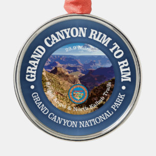 Grand Canyon velg naar velg (rood) Metalen Ornament
