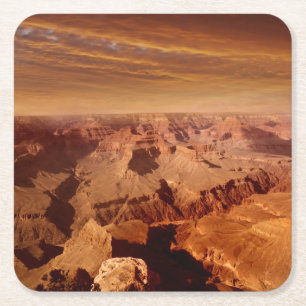 Grand Canyon Vierkante Kartonnen Onderzetter