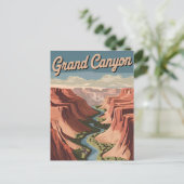 Grand Canyon vintage Briefkaart (Staand voorkant)