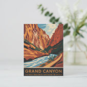 Grand Canyon vintage Briefkaart (Staand voorkant)