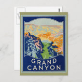 Grand Canyon - Vintage Travel Briefkaart (Voorkant / Achterkant)