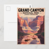 Grand Canyon Vintage Travel Poster Briefkaart (Voorkant / Achterkant)