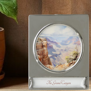 Grand Canyon Waterverf schilderij Ornament Verzilverd Banner Ornament