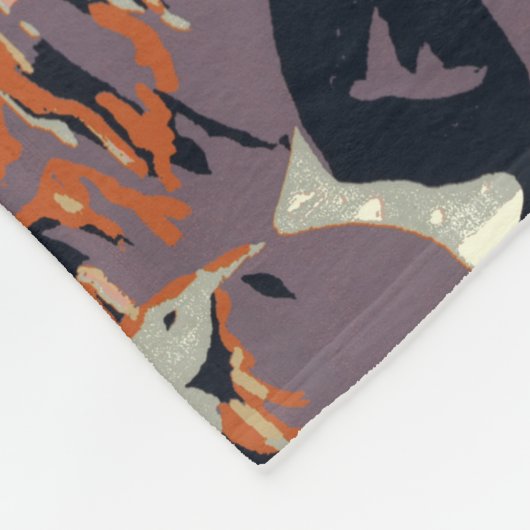 Grand Canyon Westerne grafische kunst Amerikaans Fleece Deken (Hoek)