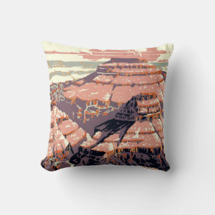 Grand Canyon Westerne grafische kunst Amerikaans Kussen