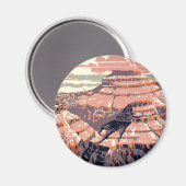 Grand Canyon Westerne grafische kunst Amerikaans Magneet (Voorkant / Achterkant)