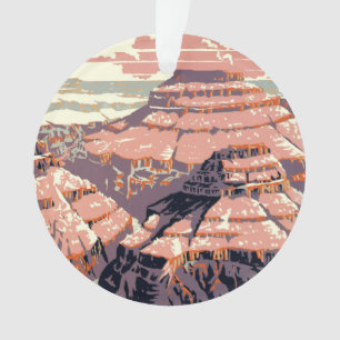 Grand Canyon Westerne grafische kunst Amerikaans Ornament