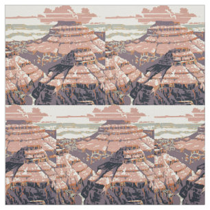 Grand Canyon Westerne grafische kunst Amerikaans Stof