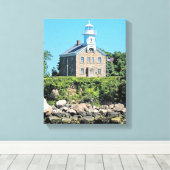 Grand Captain Island Lighthouse CT toile enveloppé (Insitu (Plancher de Bois))