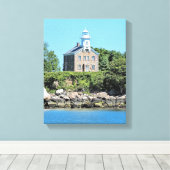 Grand Captain Island Lighthouse CT toile enveloppé (Insitu (Plancher de Bois))