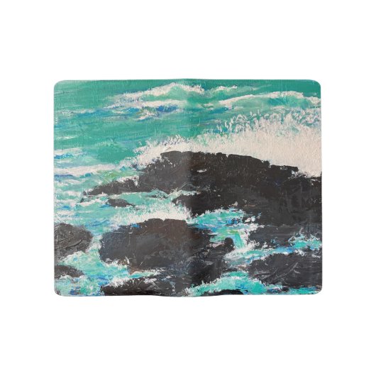 Grand Carnet Moleskine Vagues océaniques (Ouvert)