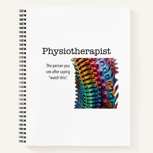 Grand carnet pour un physiothérapeute (Devant)
