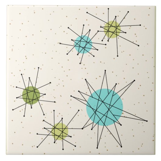 Grand carreau de céramique atomique iconique de (Devant)