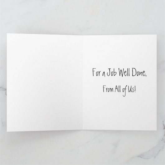 Grand Carte de remerciements géant (Intérieur)