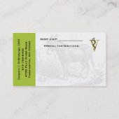 Grand Carte de visite animal Dr Ben (Dos)