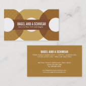 Grand carte de visite de bagels (Devant / Derrière)