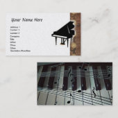 Grand Carte de visite de piano (Devant / Derrière)