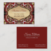 Grand Carte de visite magique de l'or oriental (Devant / Derrière)