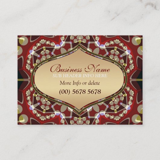 Grand Carte de visite magique de l'or oriental (Devant)