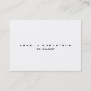 Grand Carte de visite professionnel blanc clair