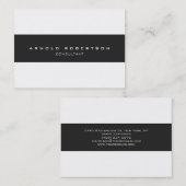 Grand Carte de visite professionnel gris clair (Devant / Derrière)