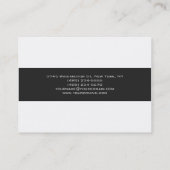 Grand Carte de visite professionnel gris clair (Dos)