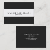 Grand Carte de visite professionnel gris clair (Devant / Derrière)