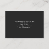 Grand Carte de visite professionnel gris clair (Dos)
