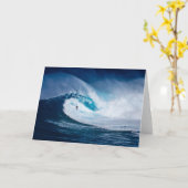 Grand carte pour notes de blanc d'océan de surf de (Fleur jaune)