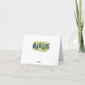 Grand carte pour notes rêveur (Dos)