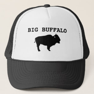 Grand casquette de camionneur de buffle