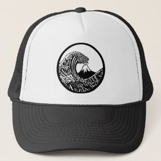Grand casquette de Hokusai de vague