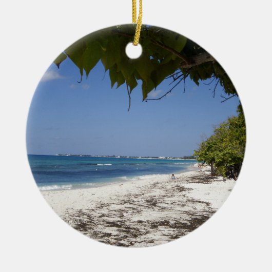 Grand Cayman Beach Keramisch Ornament (Voorkant)