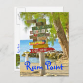 Grand Cayman Island, Rum Point, Briefkaart (Voorkant / Achterkant)