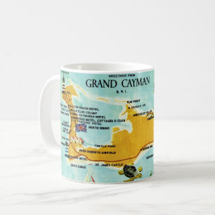  Grand Cayman kaart Koffiemok
